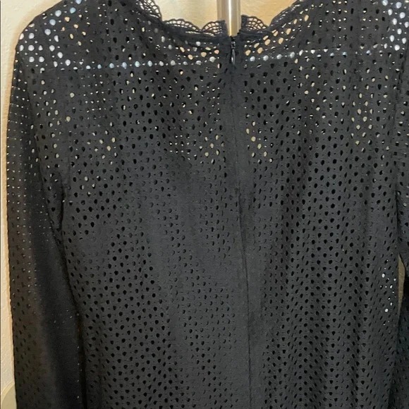 LOFT Black Long Sleeve Lace Dress Stevie nicks approved - Picture 6 of 8